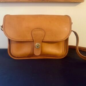 Coach Tan Leather Rambler Crossbody Bag